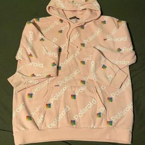 Pink Polaroid hoodie